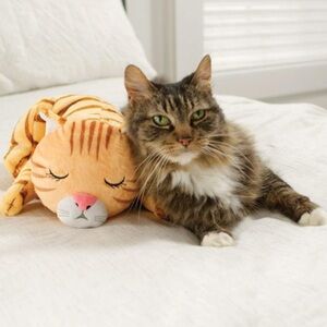 Huggie Kitty Heartbeat Stuffed Toy for Cat Anxiety Relief - Pet Comfort Aid